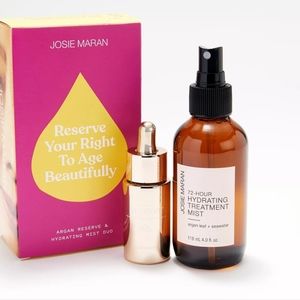 🆕️Josie Maran “Reserve your Right to Age Beautifully” Argan Reserve & Mist Duo